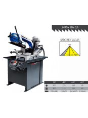 pilous arg200plus gravitációs-hidraulikus szalagfűrészgép