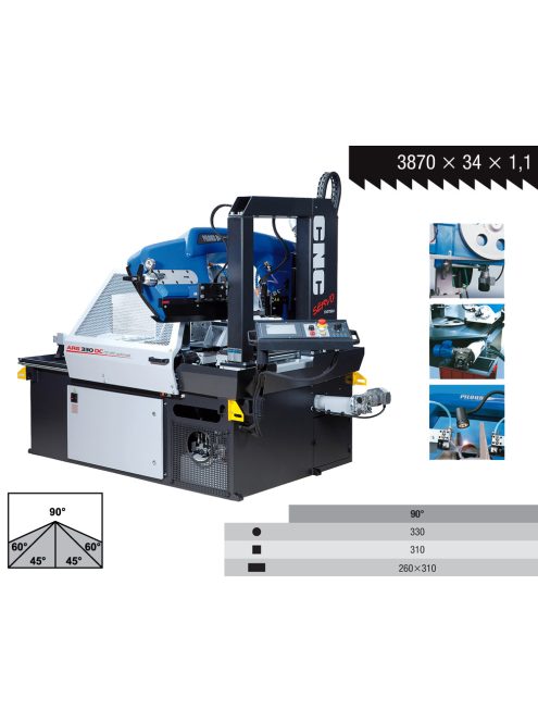 pilous arg330dc cf-nc kétoszlopos automata szalagfűrészgép