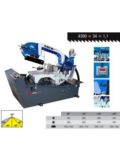 pilous arg400plus hidraulikus félautomata szalagfűrészgép