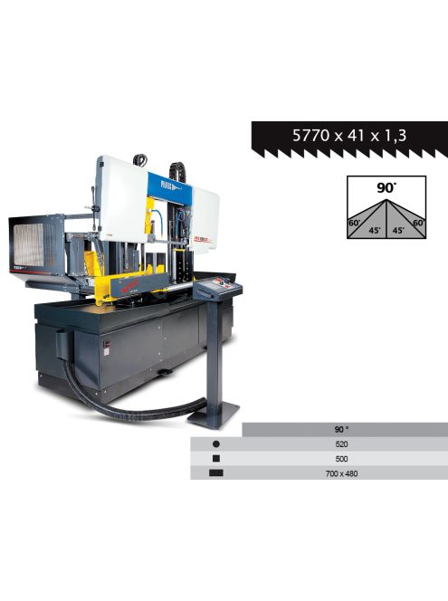 pilous arg520dc cf-nc kétoszlopos automata szalagfűrészgép