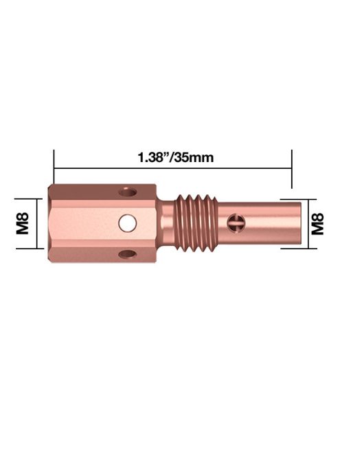 Közdarab M8 250A (5db/cs)