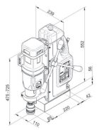 BDS MAB-825 mágnastalpas fúrógép FÚRÓGÉPEK MÁGNESTALPAS FÚRÓGÉPEK Manuális fúrógépek
