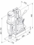 BDS MABasic-850 mágnastalpas fúrógép FÚRÓGÉPEK MÁGNESTALPAS FÚRÓGÉPEK Manuális fúrógépek