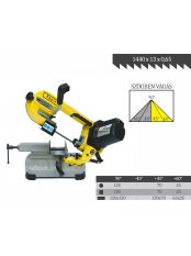   EPPLE manuális szalagfűrészgép, vágási kapacitás 130x125mm