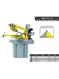 EPPLE BS 280 DGS szalagfűrészgép fémipari szalagfűrészgépek gravitációs és hidraulikus