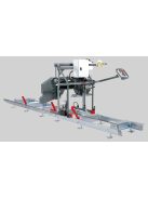 pilous ctr550 e forestor vízszintes rönkhasító faipari szalagfűrészgép. 