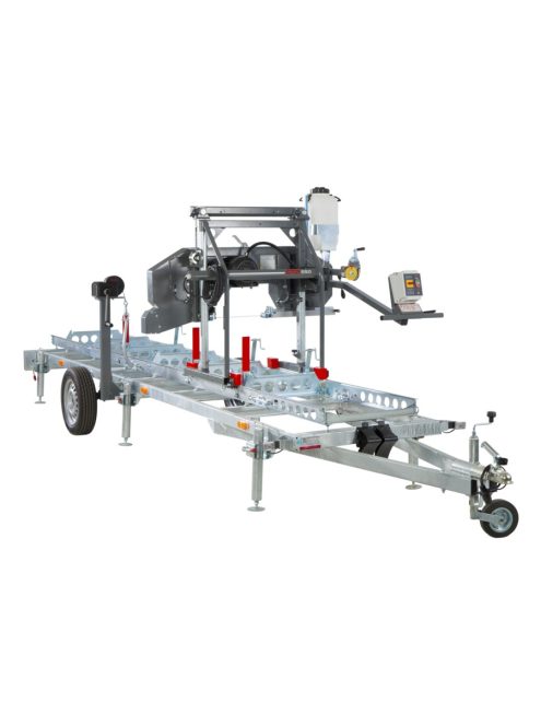 pilous ctr550 gx mobile forestor vízszintes rönkhasító faipari szalagfűrészgép. 