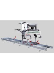 pilous ctr710 forestor profi vízszintes rönkhasító faipari szalagfűrészgép.  