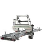 pilous ctr750 e mobile forestor  vízszintes rönkhasító faipari szalagfűrészgép. 