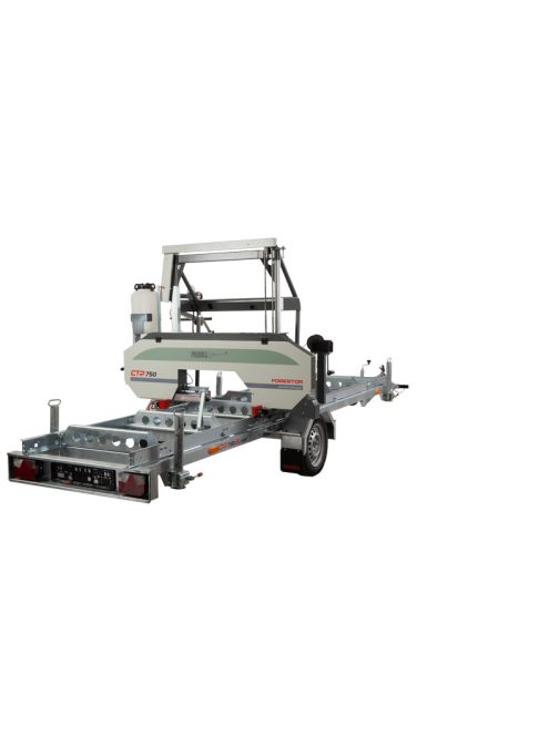 pilous ctr750 mobile forestor  vízszintes rönkhasító faipari szalagfűrészgép. 