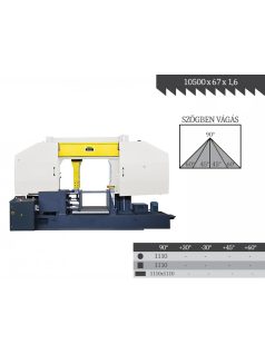   EPPLE E-BSP 1.110H félautomata szalagfűrész, vágási kapacítás 1110x1110mm