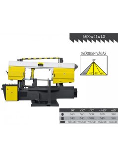  EPPLE E-BSP 560 DGH félautomata szalagfűrészgép, vágási kapacítás 820x540mm