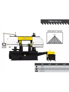   EPPLE E-BSP 570 CNC automata szalagfűrészgép, vágási kapacítás 600x570mm