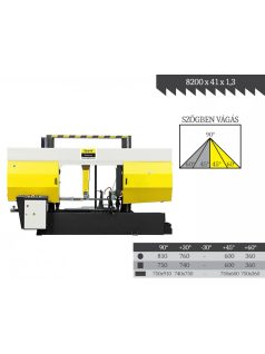 EPPLE E-BSP 810 GH félautomata szalagfűrészgép, vágási kapacítás 810mm