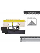 EPPLE E-BSP 820H kétoszlopos félautomata szalagfűrészgép, vágási kapacítás 820x820mm