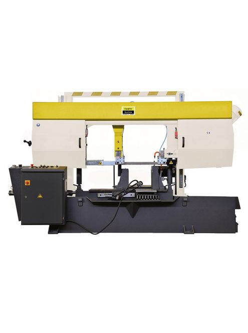 EPPLE E-BSP 820H kétoszlopos félautomata szalagfűrészgép, vágási kapacítás 820x820mm