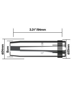 Kúpalakú gázterelő O 16 mm 340A (10db/cs)