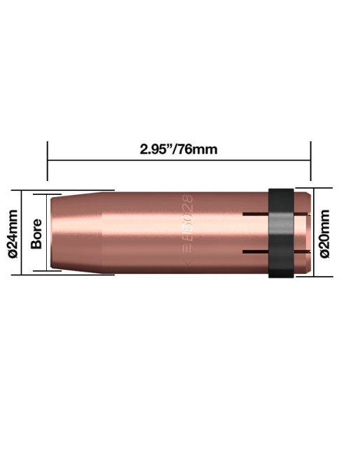 Kúpalakú gázterelő O 16mm (5db/cs) ECO