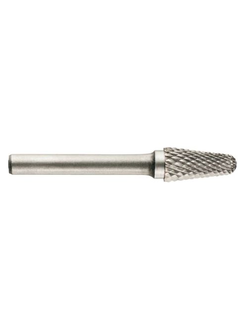 FE-POWERTOOLS KEL kúpos-kerekorrú keményfém carbide fejű turbómaró rotormaró Fej: 12x25mm Szár: 6mm