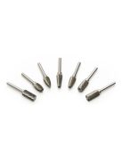 FE-POWERTOOLS RBF íves-kerekorrú keményfém carbide fejű turbómaró rotormaró Fej: 12x25mm Szár: 8mm