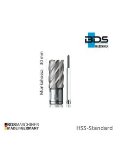 BDS HSS magfúró munkahossz 30mm átmérő 16 KBK 016 FORGÁCSOLÓ SZERSZÁMOK Magfúrók HSS magfúrók