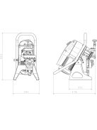 nko uz12 ultralight automata élmarógép 22,5°+30°+37,5°+45°+50° kit +1919