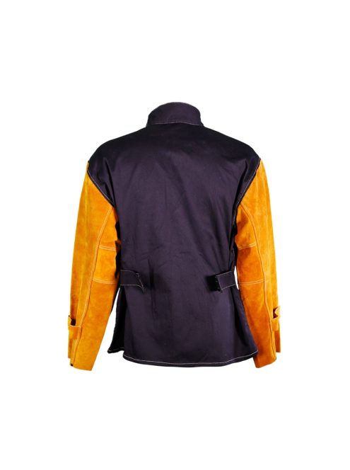 Parweld Panther BLACK PPE bőr ujjú hegesztőkabát méret: XXXL