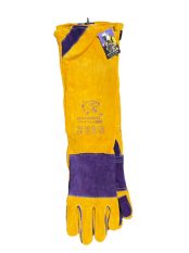   Panther Pro hegesztőkesztyű, tripla kevlár, marhabőr, sárga/lila, 480mm hosszú (10 db/cs)