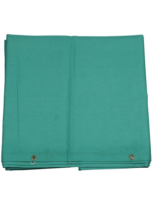 Hegesztőfüggöny, zöld UV álló sűrű szövésű vászon, 2,4mx1,8m