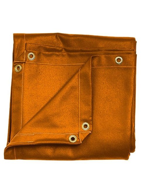 Hegesztőfüggöny narancssárga UV fényálló PVC, 2,4mx1,8m