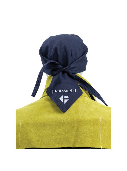 Hegesztő fejkendő, 335 g 100% impregnált pamut anyag lángálló kezeléssel