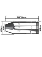 XP8-200A/300A pisztolyhoz kúpos gázterelő (5db/cs)