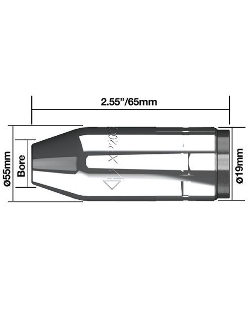 XP8-200A/300A pisztolyhoz kúpos gázterelő (5db/cs)