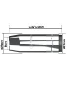 Kissé szűkülő gázterelő D=19 (5db/cs)