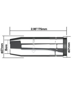 Kissé szűkülő gázterelő D=19 (5db/cs)