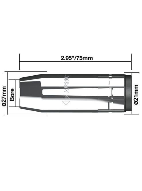 Kissé szűkülő gázterelő D=19 (5db/cs)
