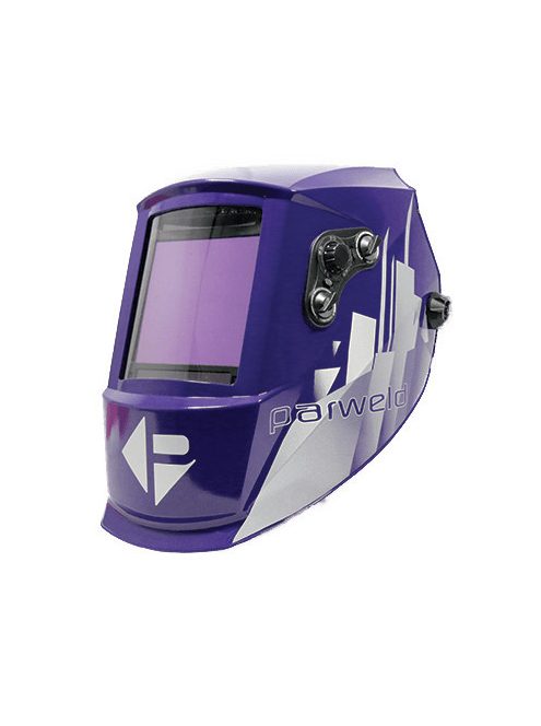 Automata fejpajzs, lila-metál, 4 szenz., nagy látómező: 101x94mm. DIN 5-13