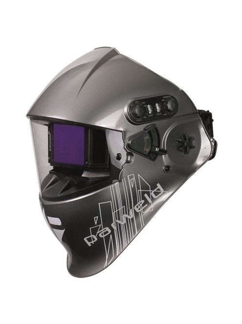 Automata fejpajzs, Parweld flip-up felhajtható,  4 szenzoros, nagy TRUE COLOR látómezős 100x60mm. DIN 5-13