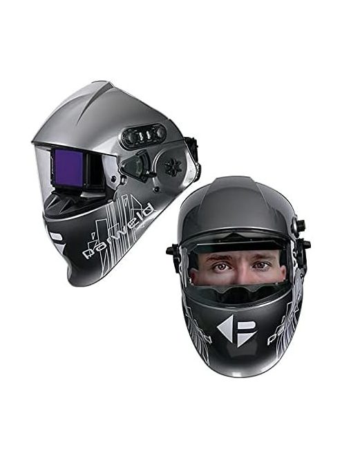 Automata fejpajzs, Parweld flip-up felhajtható,  4 szenzoros, nagy TRUE COLOR látómezős 100x60mm. DIN 5-13