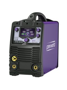   PARWELD XTM201Di 200A-os 3in1 inverteres, szinergikus hegesztőgép magyar menűvel