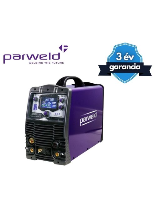 PARWELD 200A-os digitális 5in1 hegesztőinverter MIG/FLUX, AC/DC TIG, PLASMA, MMA
