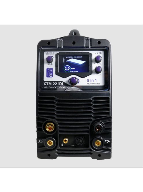 PARWELD 200A-os digitális 5in1 hegesztőinverter MIG/FLUX, AC/DC TIG, PLASMA, MMA