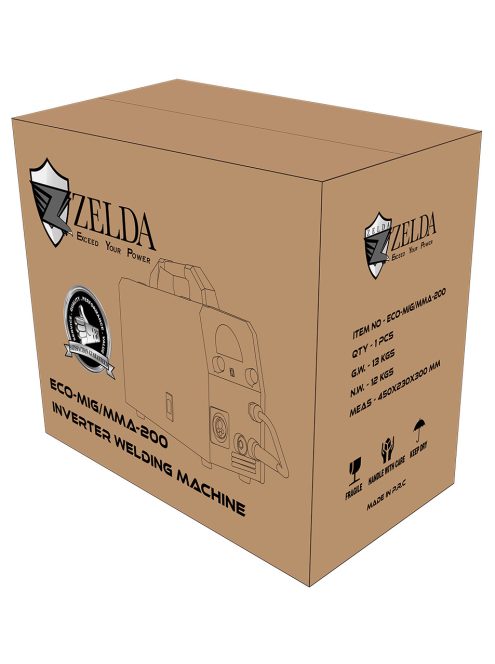 ZELDA ECOMIG-200 Multimig 4in1 inverteres szinergikus hegesztőgép