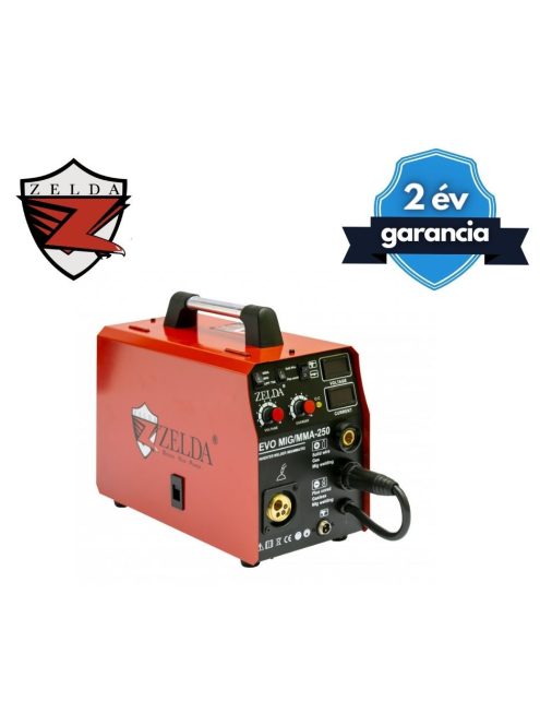 ZELDA EVOMIG 250A-os PRO Multimig inverteres MIG/MAG/MMA/TIG hegesztőgép, 4in1