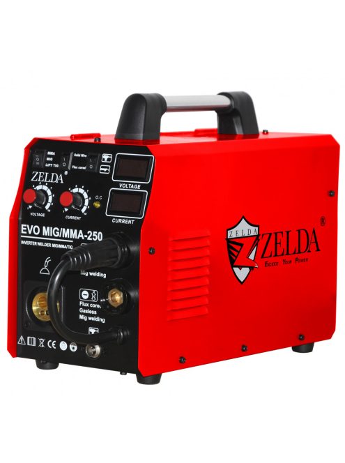 ZELDA EVOMIG 250A-os PRO Multimig inverteres MIG/MAG/MMA/TIG hegesztőgép, 4in1